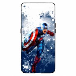 Чехол для Samsung A80 Captain America and splashes - PrintSalon