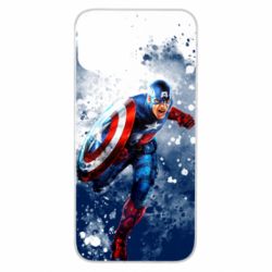 Чехол для iPhone 11 Captain America and splashes - PrintSalon