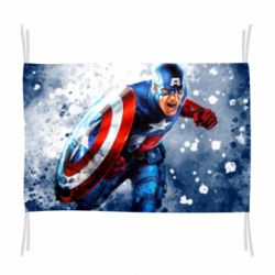 Флаг Captain America and splashes - PrintSalon