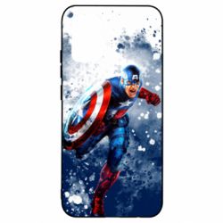Чехол для Samsung A02s/M02s Captain America and splashes - PrintSalon
