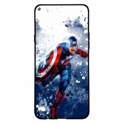 Чехол для Samsung A20s Captain America and splashes - PrintSalon