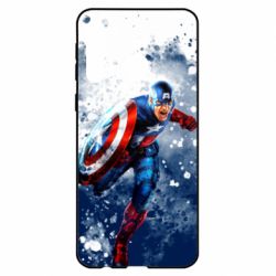 Чехол для Samsung A21 Captain America and splashes - PrintSalon