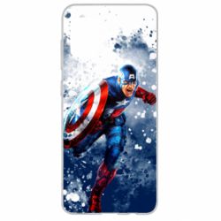 Чехол для Samsung A31 Captain America and splashes - PrintSalon