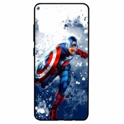 Чехол для Samsung A51 Captain America and splashes - PrintSalon