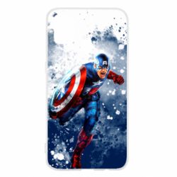 Чехол для Samsung M31 Captain America and splashes - PrintSalon