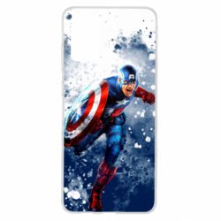 Чехол для Samsung S20+ Captain America and splashes - PrintSalon
