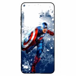 Чехол для Samsung S20 Ultra Captain America and splashes - PrintSalon