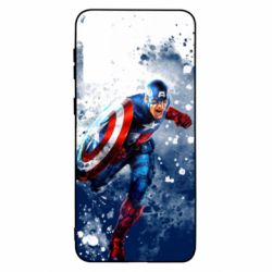 Чехол для Samsung S21+ Captain America and splashes - PrintSalon