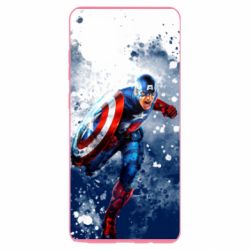 Чехол для Samsung Note 10 Lite Captain America and splashes - PrintSalon