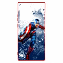 Чехол для Samsung Note 20 Ultra Captain America and splashes - PrintSalon