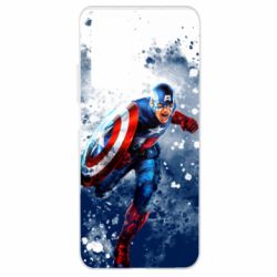 Чехол для Xiaomi Mi 10T/10T Pro Captain America and splashes - PrintSalon