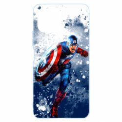 Чехол для Xiaomi Mi11 Lite Captain America and splashes - PrintSalon
