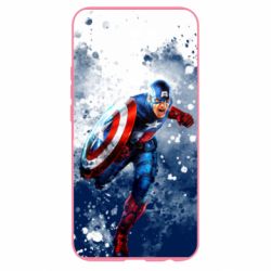 Чехол для Xiaomi Redmi 9 Captain America and splashes - PrintSalon
