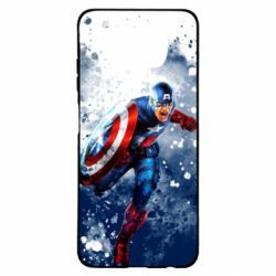 Чехол для Xiaomi Poco X3 Captain America and splashes - PrintSalon