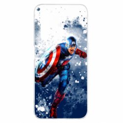 Чехол для Realme 6 Pro Captain America and splashes - PrintSalon