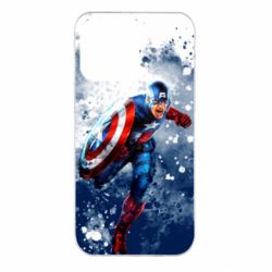 Чехол для iPhone 14 Pro Max Captain America and splashes - PrintSalon