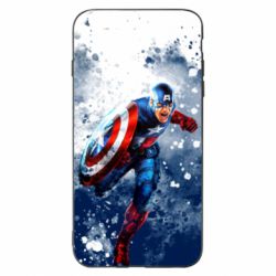 Чехол для iPhone 6 Plus/6S Plus Captain America and splashes - PrintSalon