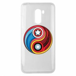 Чохол для Xiaomi Pocophone F1 Captain America & Iron Man - PrintSalon