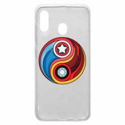 Чохол для Samsung A20 Captain America & Iron Man - PrintSalon