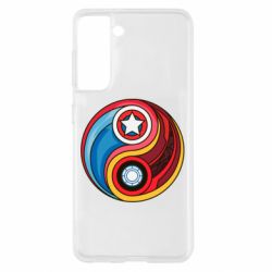 Чохол для Samsung S21 Captain America & Iron Man - PrintSalon