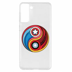 Чохол для Samsung S21+ Captain America & Iron Man - PrintSalon