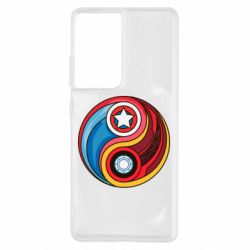 Чохол для Samsung S21 Ultra Captain America & Iron Man - PrintSalon