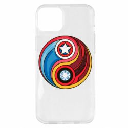 Чохол для iPhone 14 Plus Captain America & Iron Man - PrintSalon