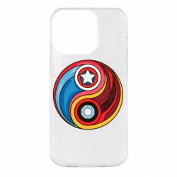 Чохол для iPhone 14 Pro Captain America & Iron Man