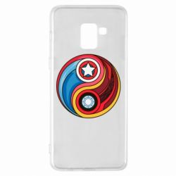 Чохол для Samsung A8+ 2018 Captain America & Iron Man - PrintSalon