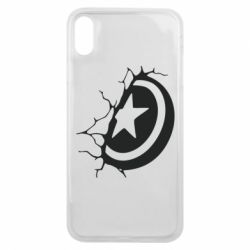 Чохол для iPhone Xs Max Captain America shield - PrintSalon