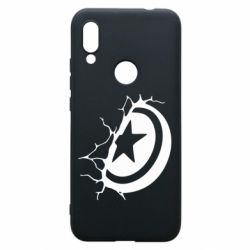 Чехол для Xiaomi Redmi 7 Captain America shield