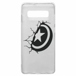 Чохол для Samsung S10+ Captain America shield - PrintSalon