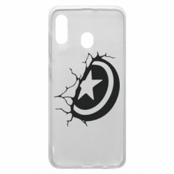 Чохол для Samsung A20 Captain America shield - PrintSalon