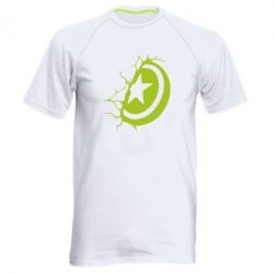 Чоловіча футболка для спорту Captain America shield - PrintSalon