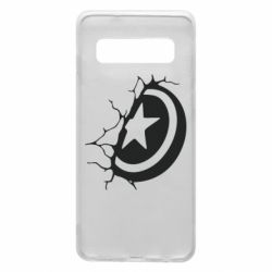 Чохол для Samsung S10 Captain America shield - PrintSalon