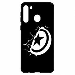 Чехол для Samsung A21 Captain America shield