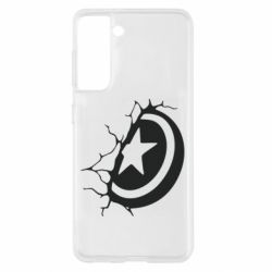 Чехол для Samsung S21 Captain America shield