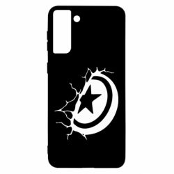 Чохол для Samsung S21 Ultra Captain America shield - PrintSalon
