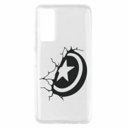 Чохол для Huawei P Smart 2021 Captain America shield - PrintSalon