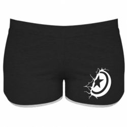Жіночі шорти Captain America shield - PrintSalon