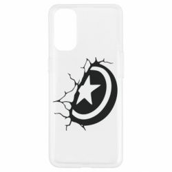 Чохол для Oppo Reno 4Captain America shield - PrintSalon