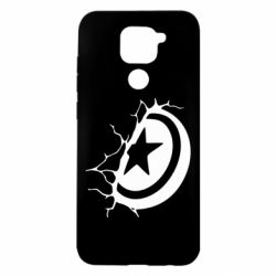 Чохол для Xiaomi Redmi Note 9 / Redmi 10X Captain America shield - PrintSalon