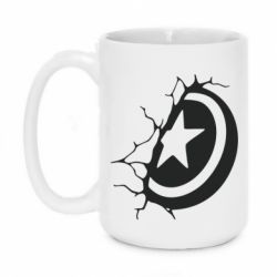 Чашка 420ml Captain America shield - PrintSalon