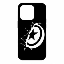 Чохол для iPhone 14 Pro Captain America shield - PrintSalon