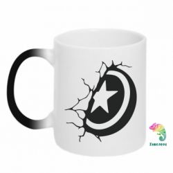 Чашка-хамелеон Captain America shield