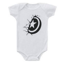 Дитячий бодік Captain America shield - PrintSalon