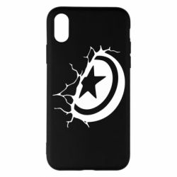 Чохол для iPhone X/Xs Captain America shield - PrintSalon