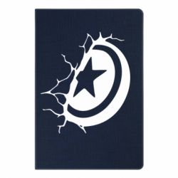 Блокнот з принтом Captain America shield - PrintSalon