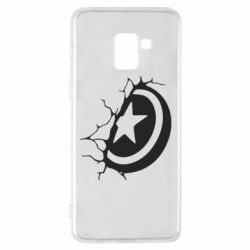 Чохол для Samsung A8+ 2018 Captain America shield - PrintSalon