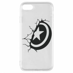 Чохол для iPhone 8 Captain America shield - PrintSalon